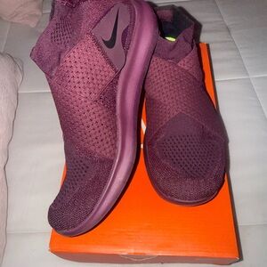 Nike Women's Maroon Slip-On Sneakers